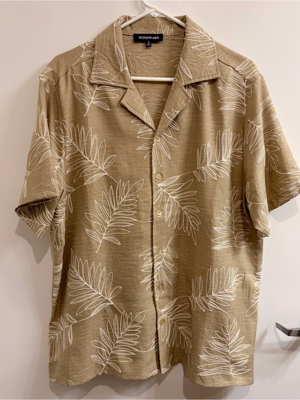 Windward Embroidered Cuban Collar Short Sleeve Resort Shirt